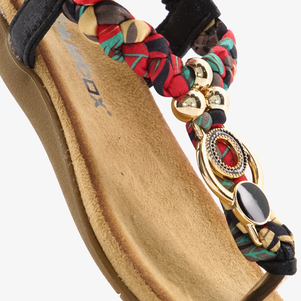 Blue Box meisjes sandalen zwart met bandjes