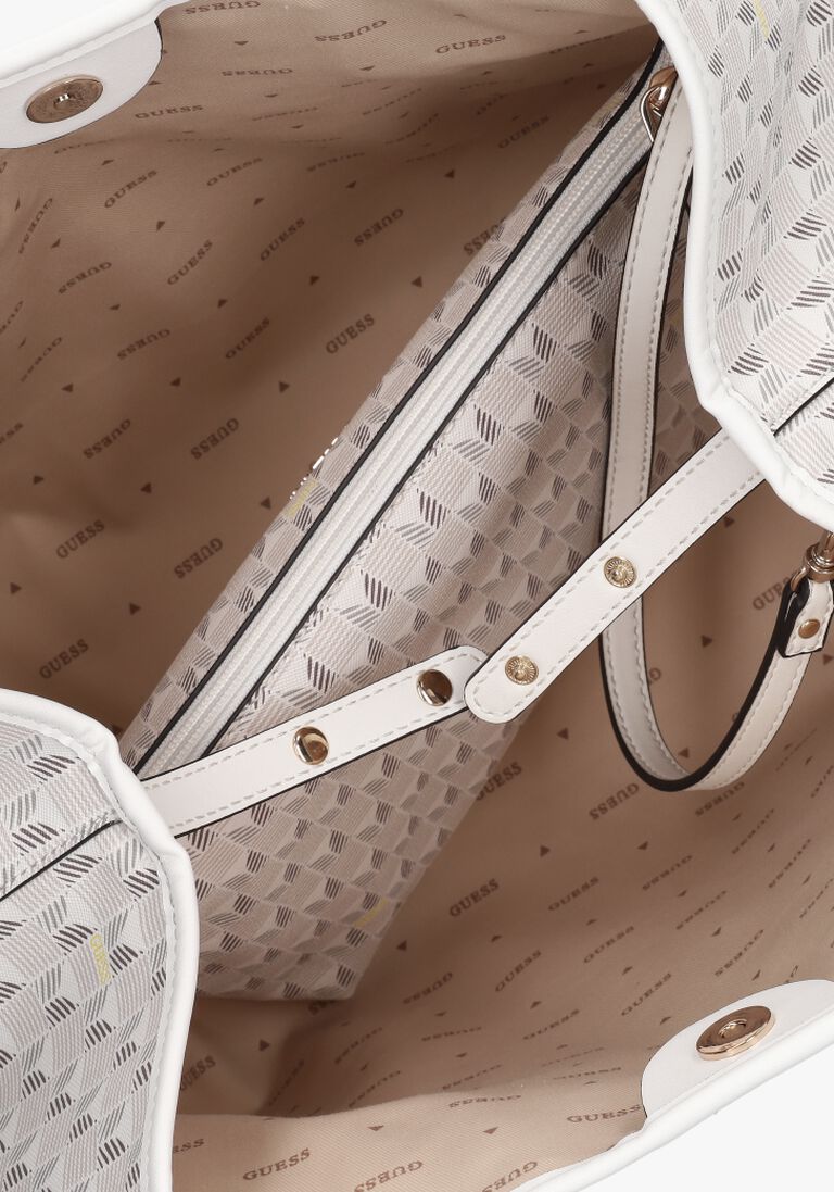 GUESS witte guess shopper vikky large tote