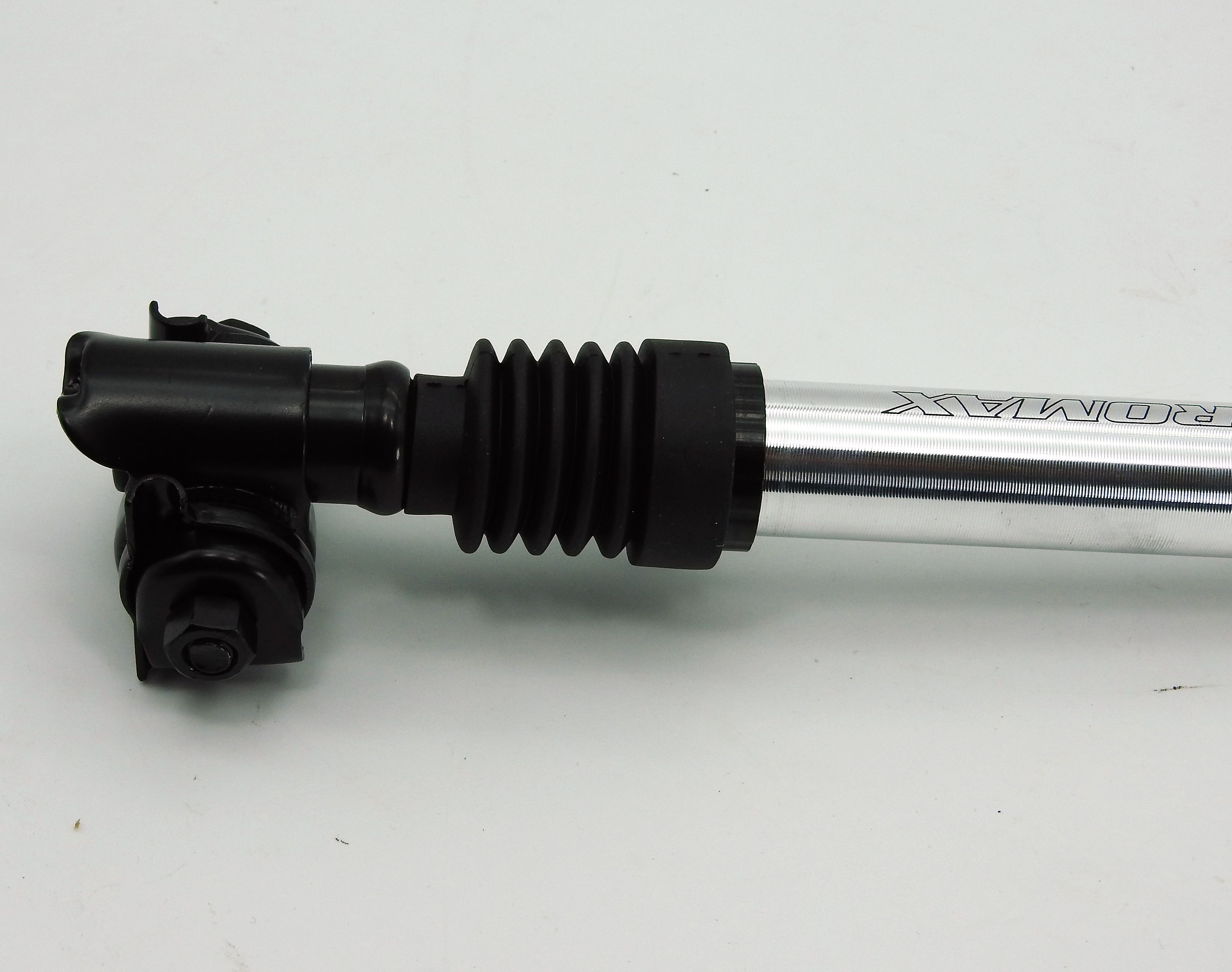 Promax gefederte Sattelstütze 27,6mm mit KLoben silber