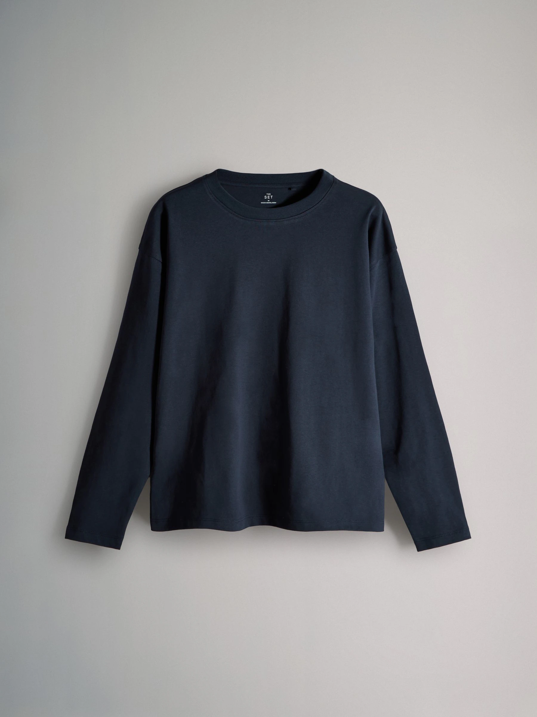 Marineblauw/Strepen/Naturel/Kaki - The Set 4 Pack Heavyweight Relaxed Long Sleeve T-Shirts