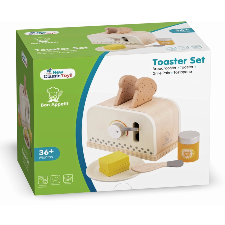 New Classic Toys Toaster mit Zubehör - Creme