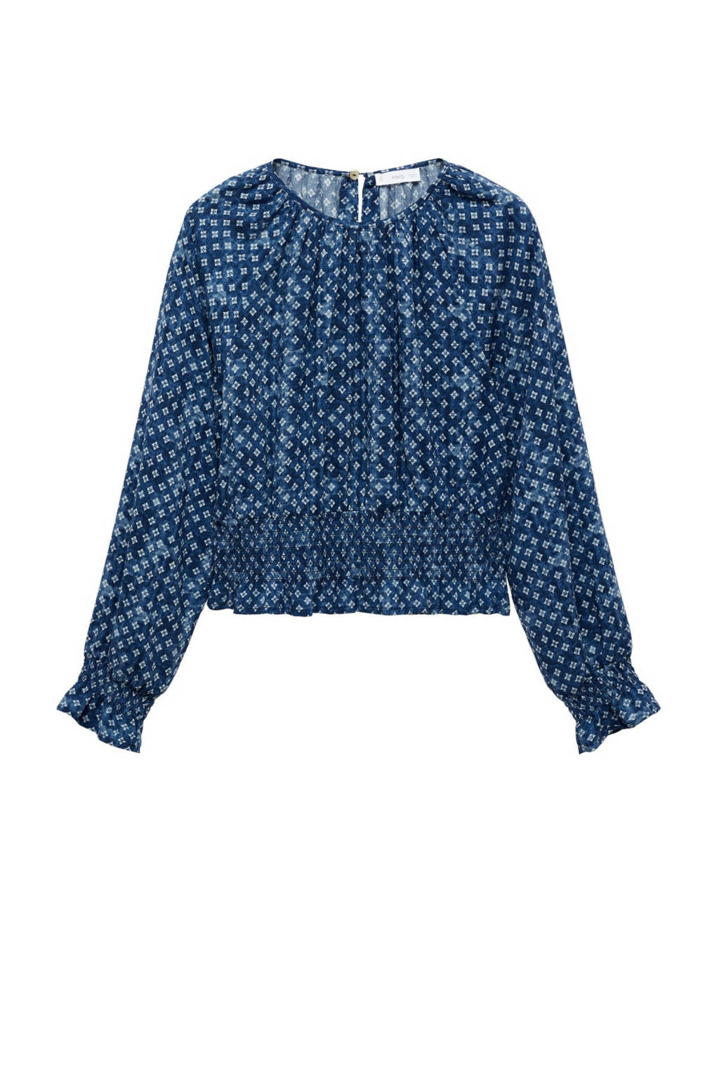 MANGO TEEN top met all over print blauw