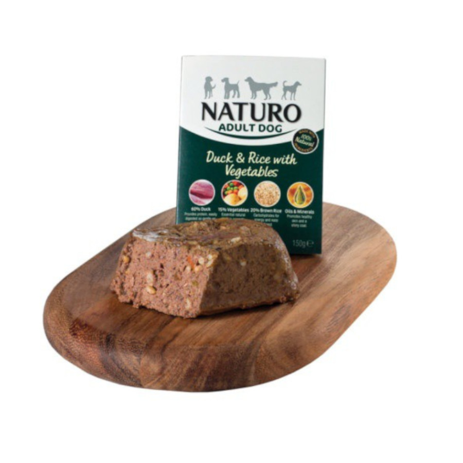 Ração para cães Naturo Adult Duck com Arroz e Vegetais (em pote)