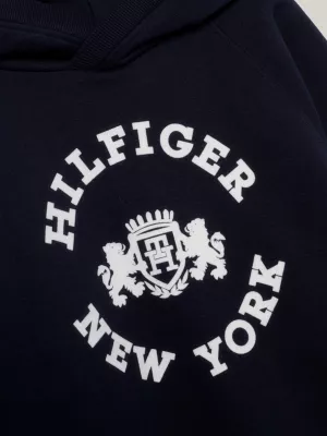 Vestido com capuz oversized Varsity Crest Fleece