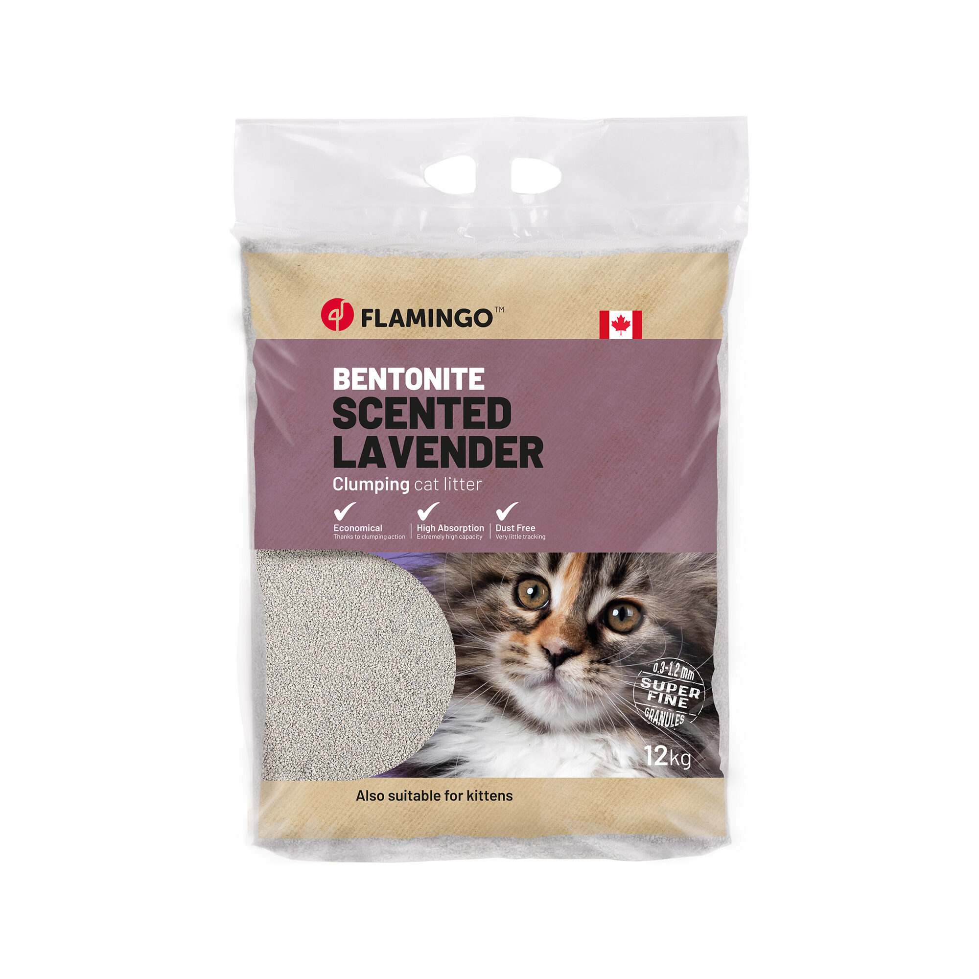 Flamingo Kattenbakvulling Lavendel