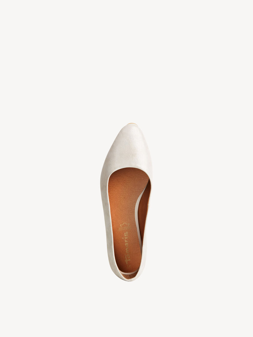 Leren Ballerina - beige