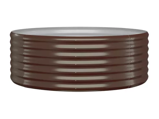 Jardinière bac lit surélevé marron 100 x 100 x 36 cm 02_0039543