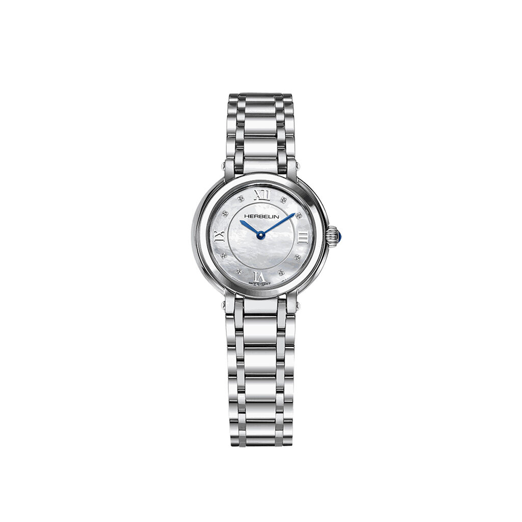 Montre Herbelin Galet Nacre Blanche