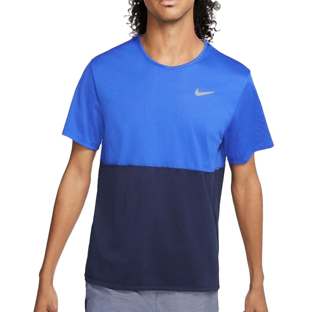 Nike T-shirt Bleu/Marine Homme Nike Run