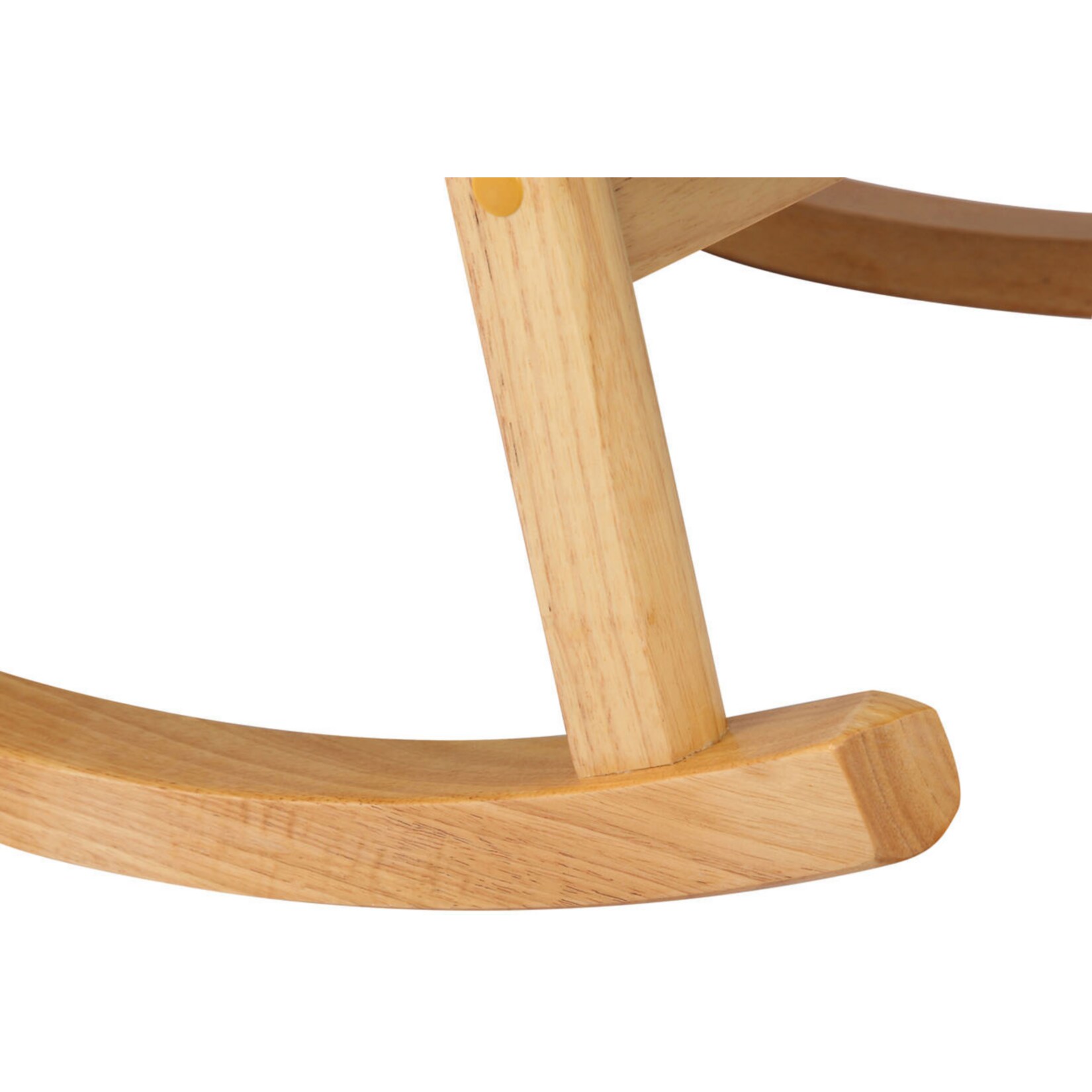 CLP Schaukelstuhl Morelia Mit Stoffbezug I Schaukelsessel Mit Holzgestell I Relaxsessel Mit Kufen I Schwingstuhl