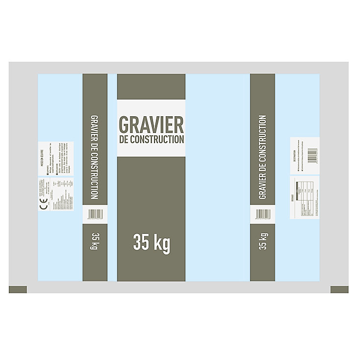Graviers de construction pour béton 35kg