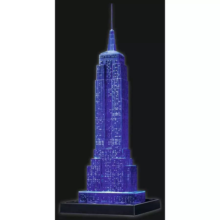 Ravensburger Empire State Building bei Nacht bunt