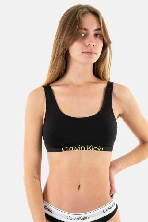 Brassieres calvin klein jeans unlined bralette ub1 black/sunny lime