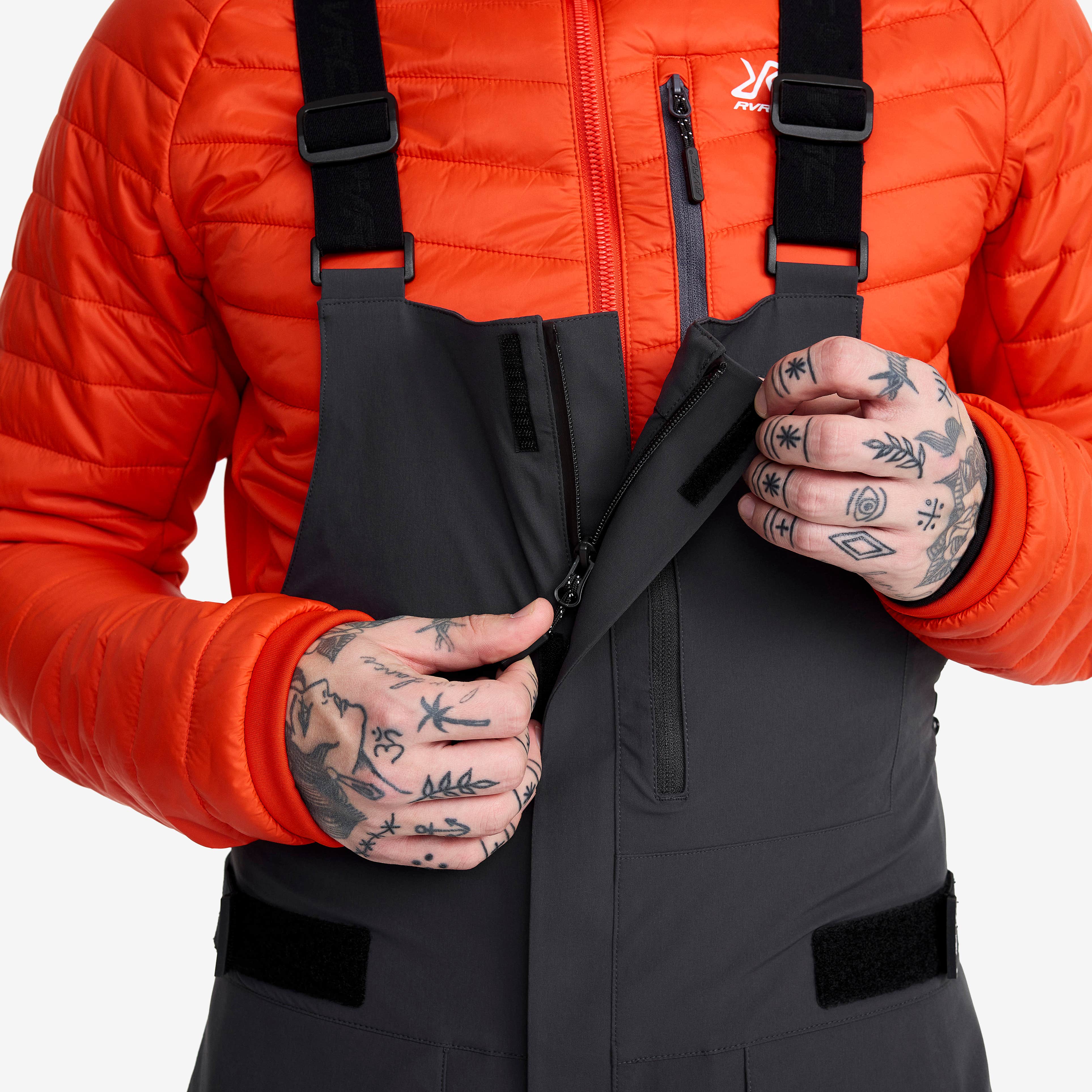 Atlas 3L Ski Bib Pants Herre Anthracite