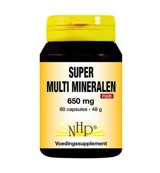 Nhp Super multi mineralen 650 mg puur (60 capsules)