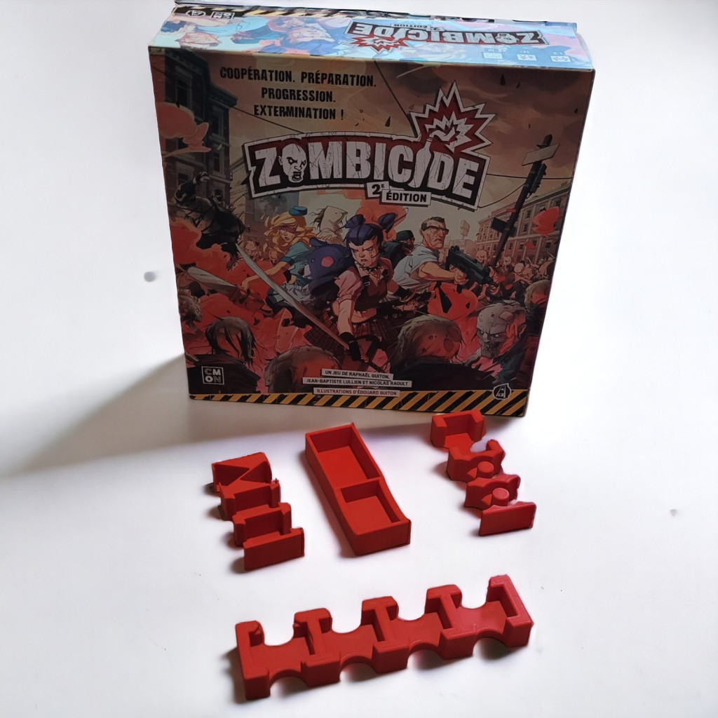 Zombicide 2ème édition - Rangement insert rouge compatible