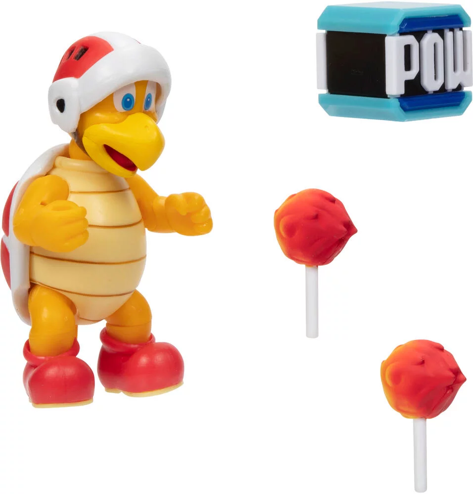 NITENDO SUPER MARIO - SET FIGURINE FRERE PYRO JR 10 CM
