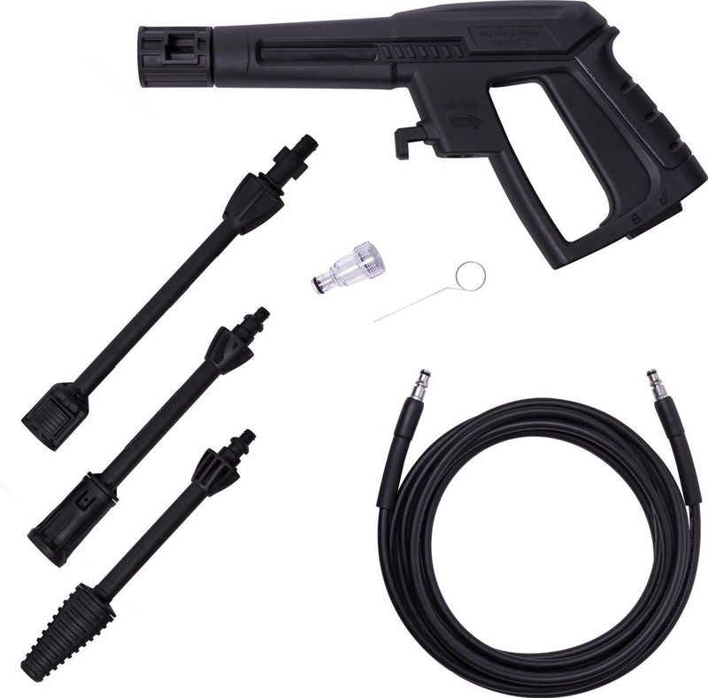 VONROC Hogedrukreiniger V14-1 - 1400W – 110 bar – 390 l/h – Incl. 5m slang, spuitstukken en accessoires