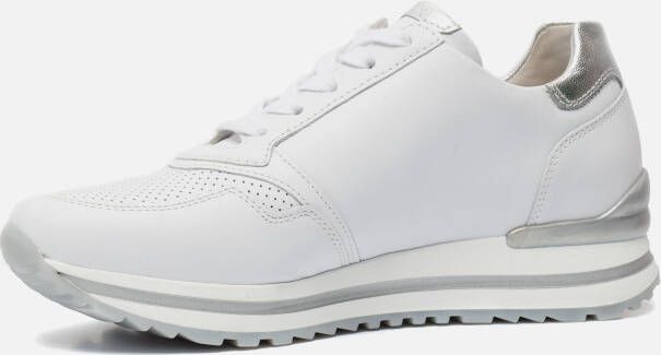 Gabor Witte Zilveren Leren Sport Basket Multicolor Dames