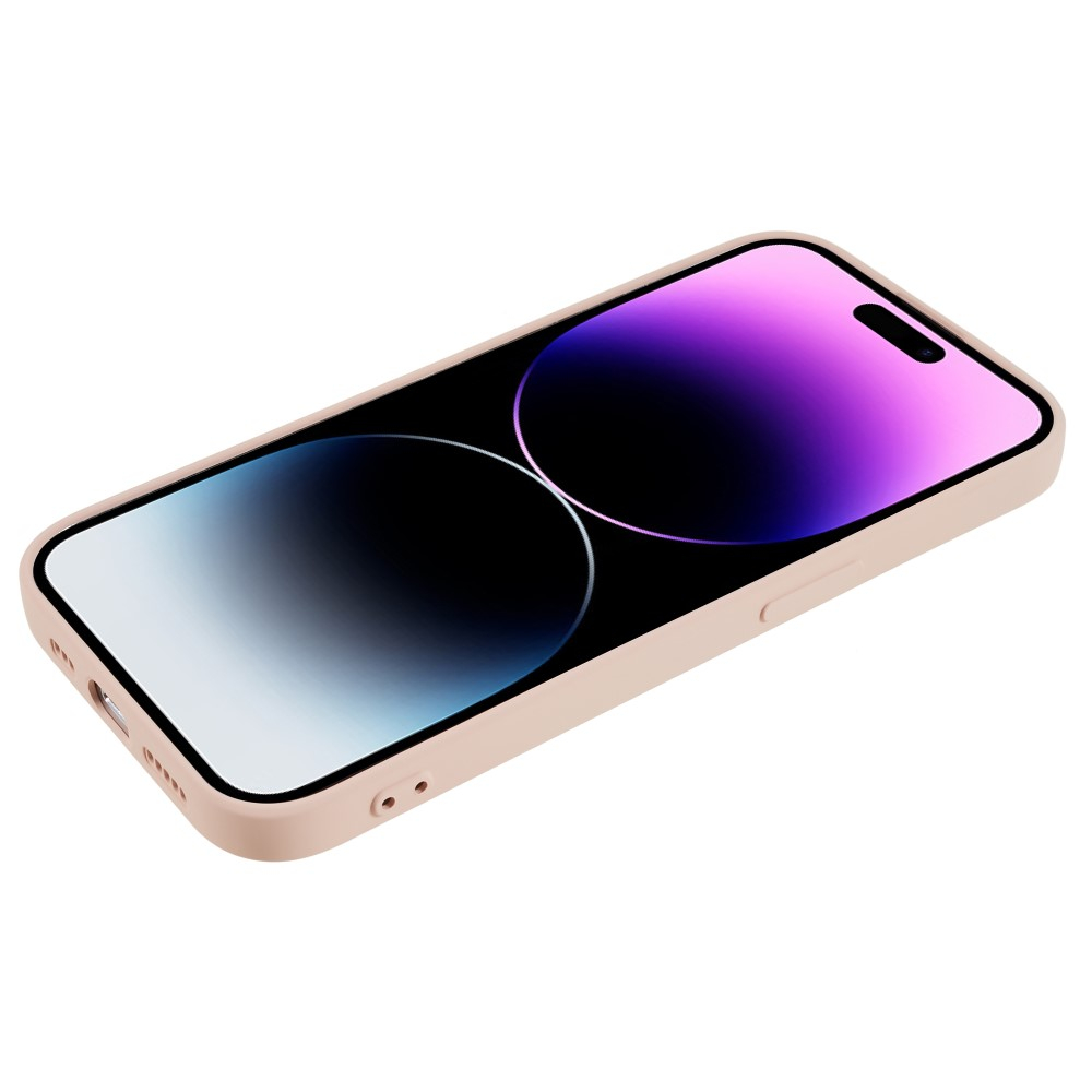 iPhone 14 Pro Max Gummi Case Hülle mit Kameraschutz - Rosa (Matt)