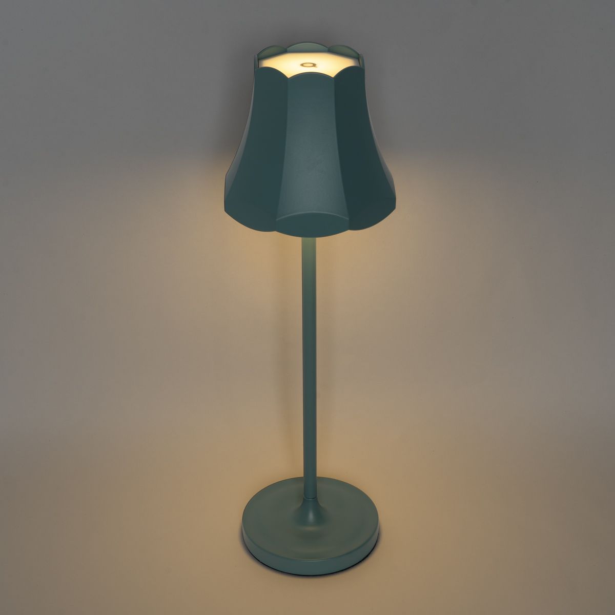 Set van 2 retro tafellampen mineraal blauw oplaadbaar IP44 - Granny