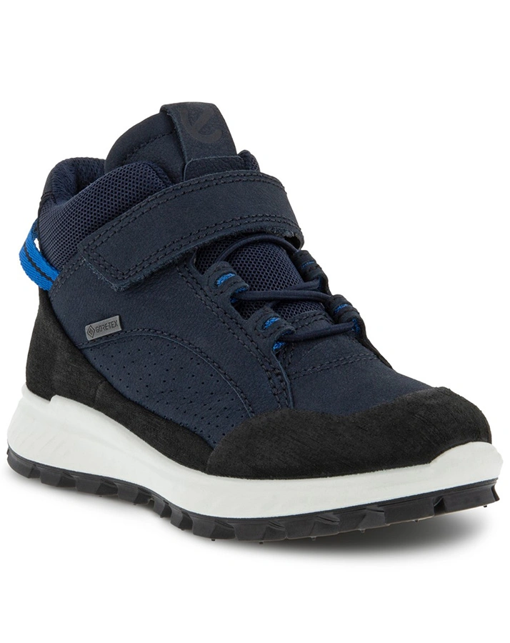 Leder-Klettstiefel EXOSTRKids gefüttert in black/night sky