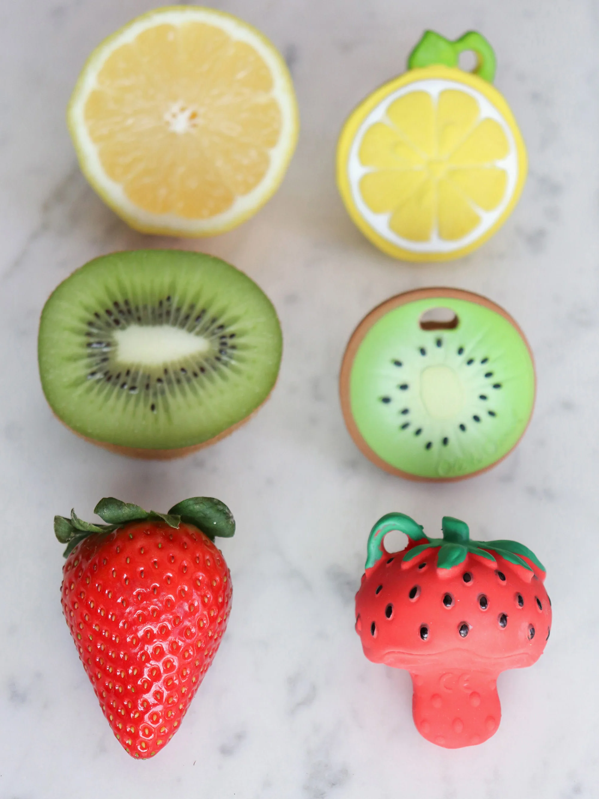 Handgemaakte bijtring Fruits & Veggies