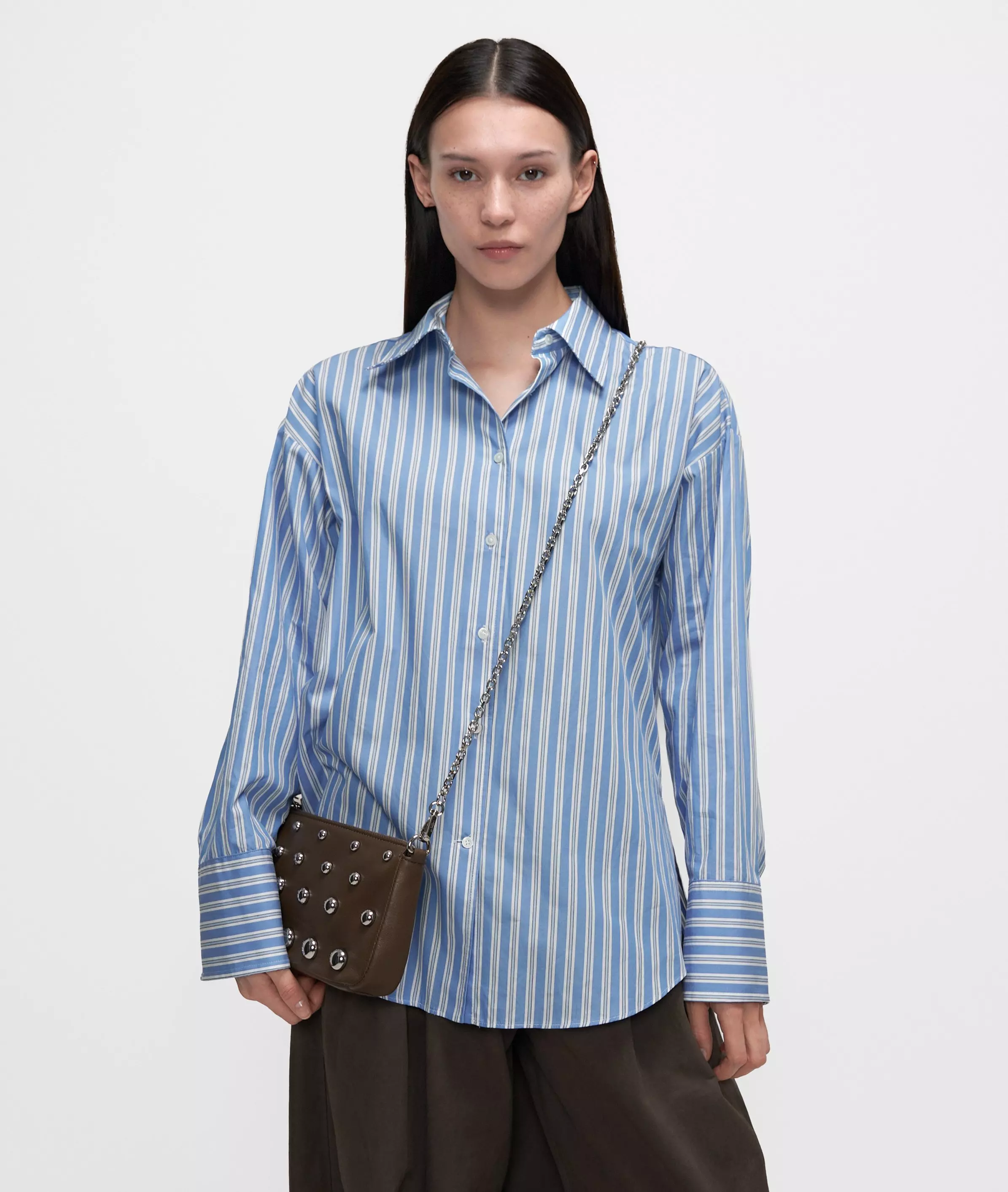 Shoulder strap Narrow metal bag strap