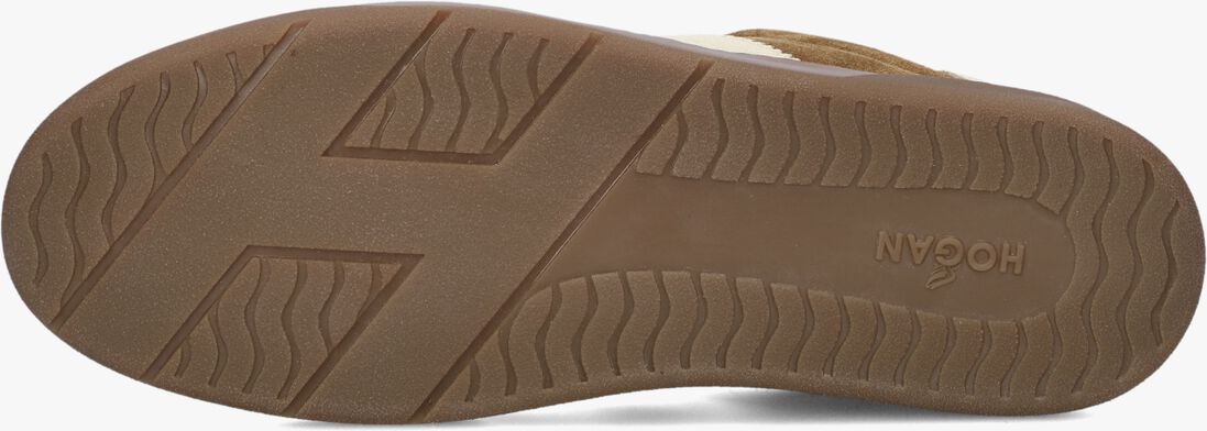 bruine hogan lage sneakers cool allacciato h