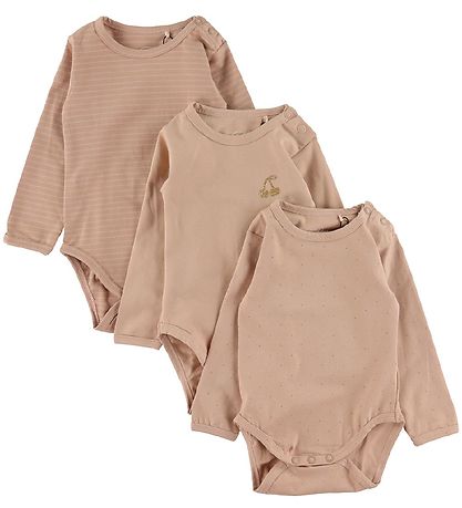 Sofie Schnoor Body L/æ - 3er-Pack - Nougat