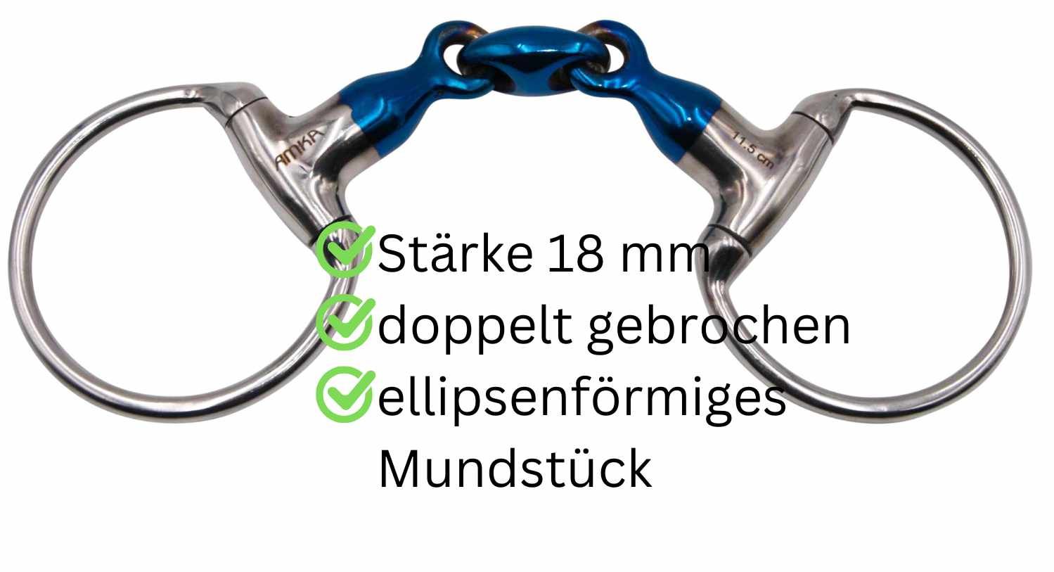 AMKA Olivenkopftrense Sweet Iron doppelt gebrochen