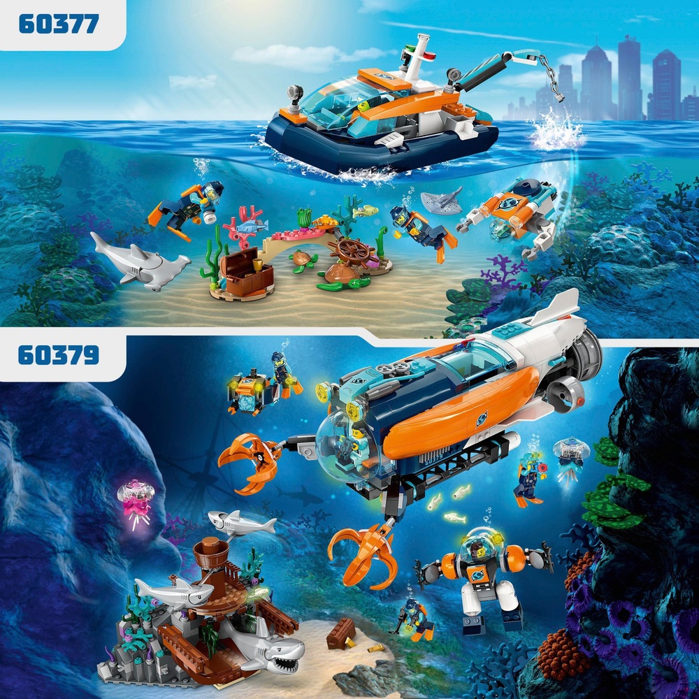 LEGO City 60379 Tiefsee-Forscher-U-Boot-Spielset Ozean-Set