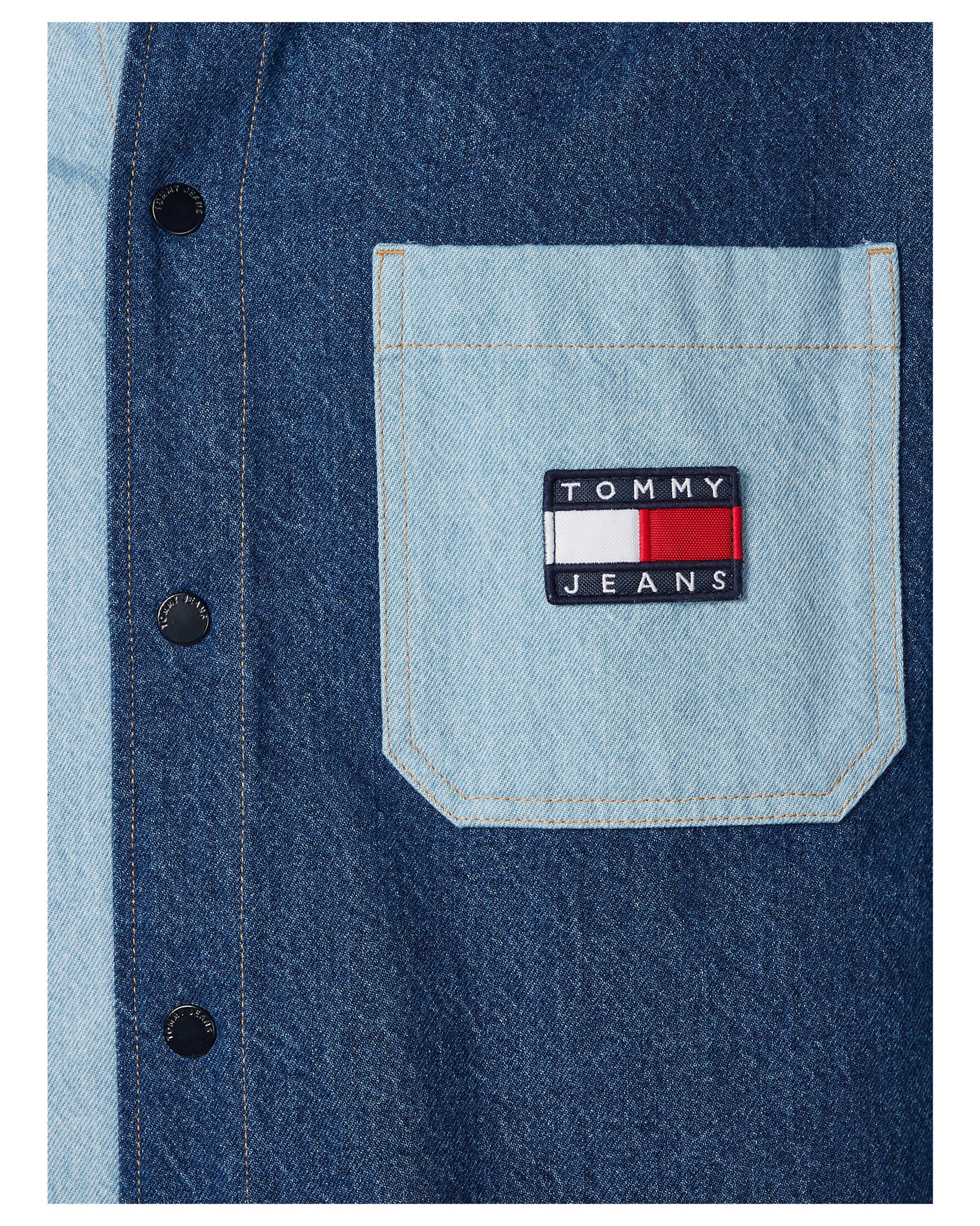 Tommy Jeans| Herren Hemd TJM 2 TONE DENIM SS SKATE SHIRT