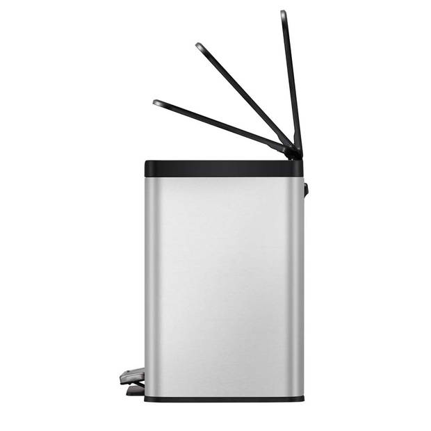 EKO Essential Recycler pedaalemmer afvalscheider - 20 + 9L - mat RVS