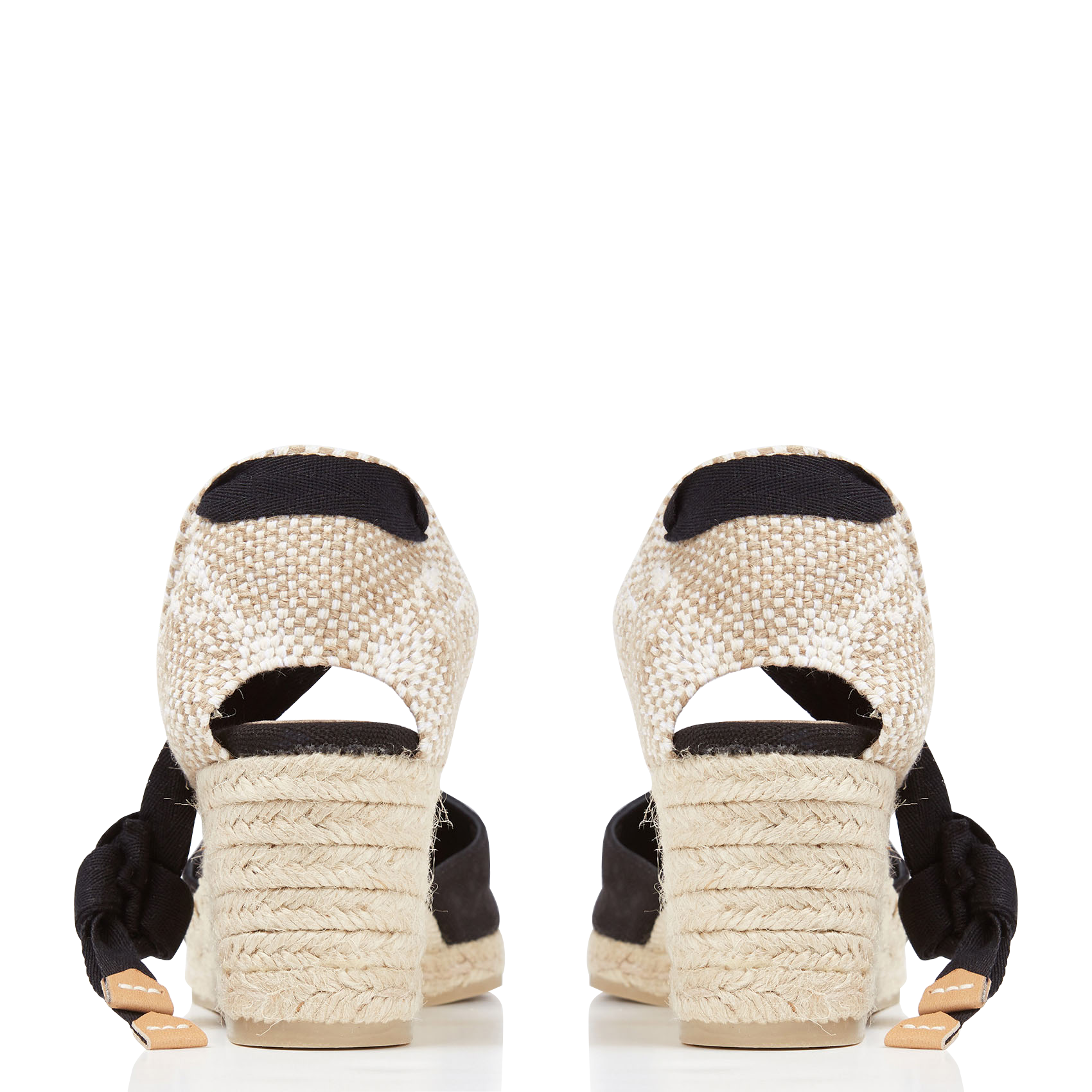 CARINA - Espadrilles compensées en toile | Noir