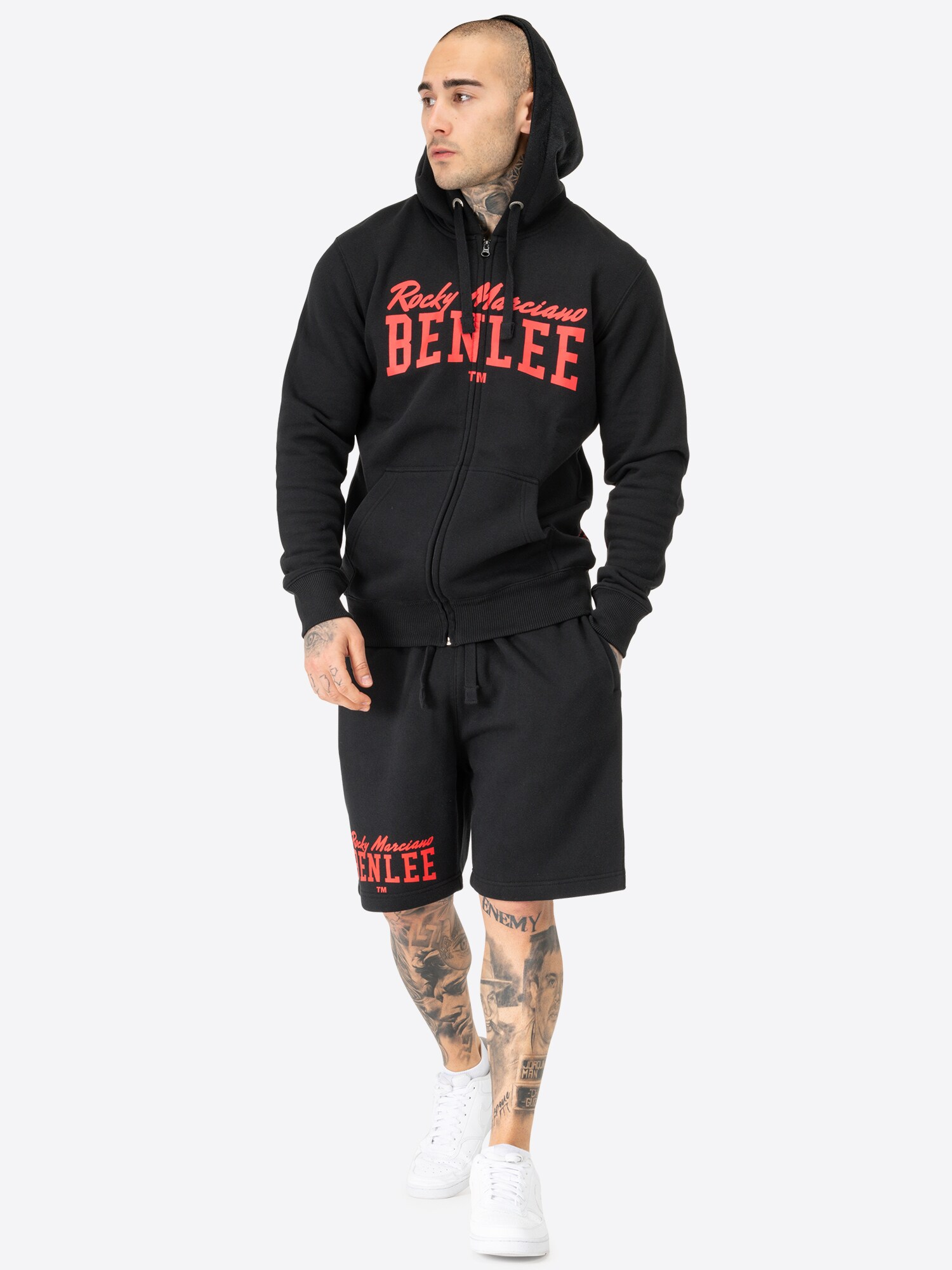 BENLEE Herren Kapuzensweatjacke mit Reißverschluss normale Passform VITALINO