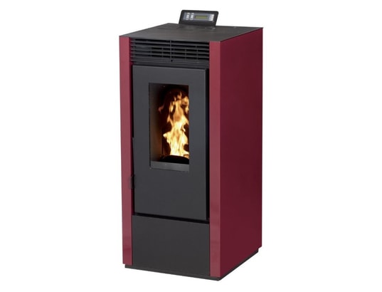 INTERSTOVES - Poêle à granulés Poêle à granules marina 11kw etanche - bordeaux