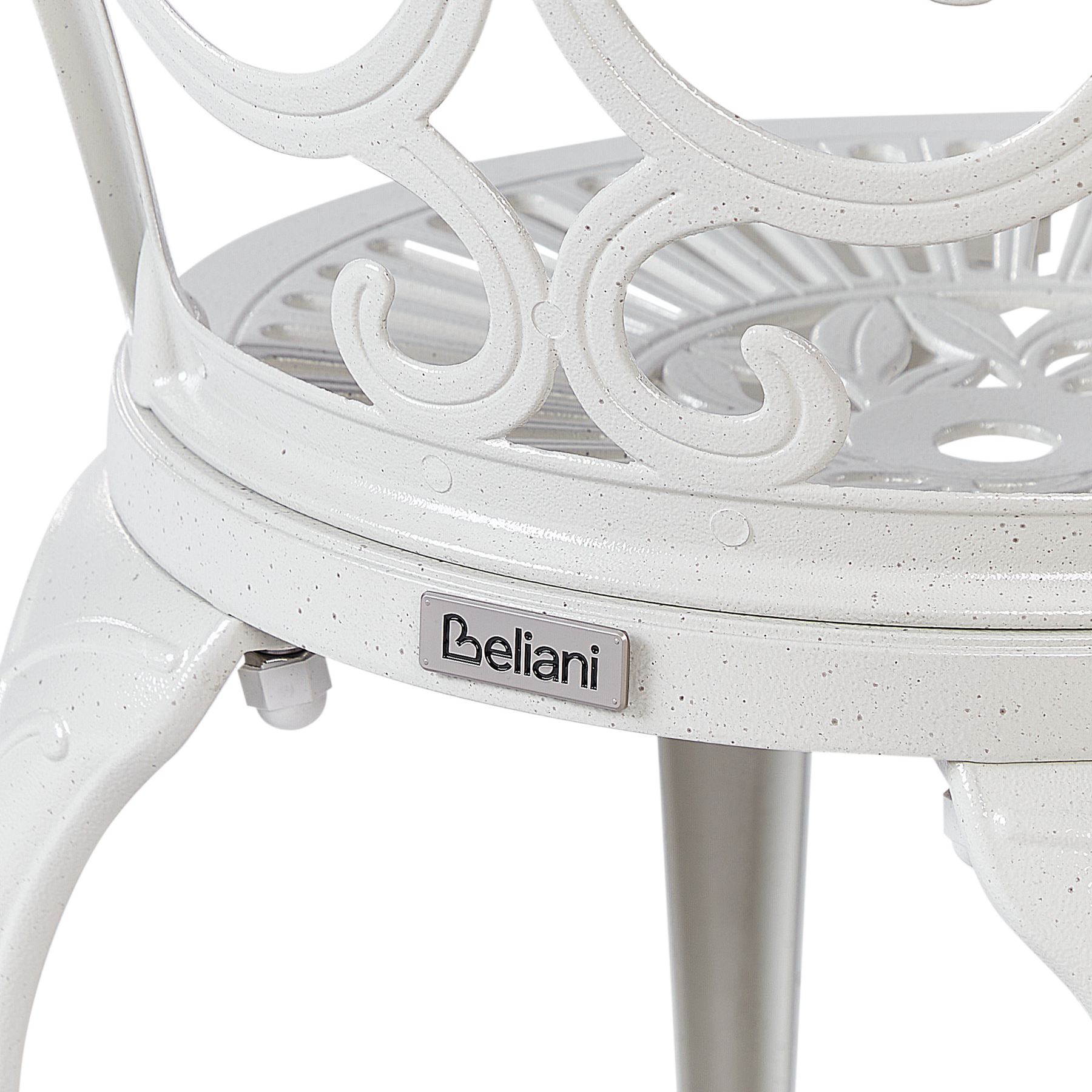 Beliani - TRIORA - Tuinstoel set van 2 - Gebroken wit - Aluminium
