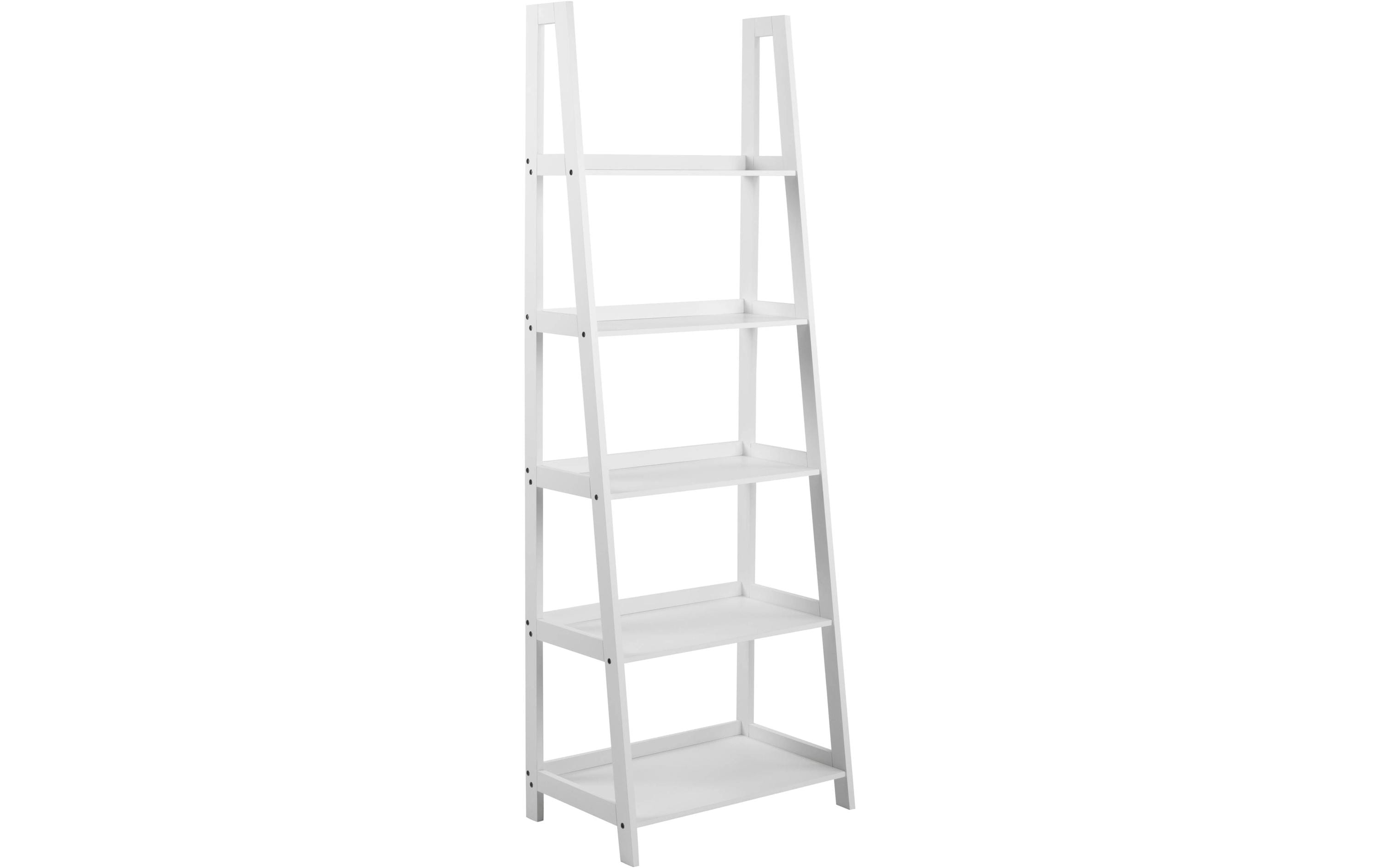 Regal Wally 63 x 40 x 180 cm, Weiss<br>Bücherregal