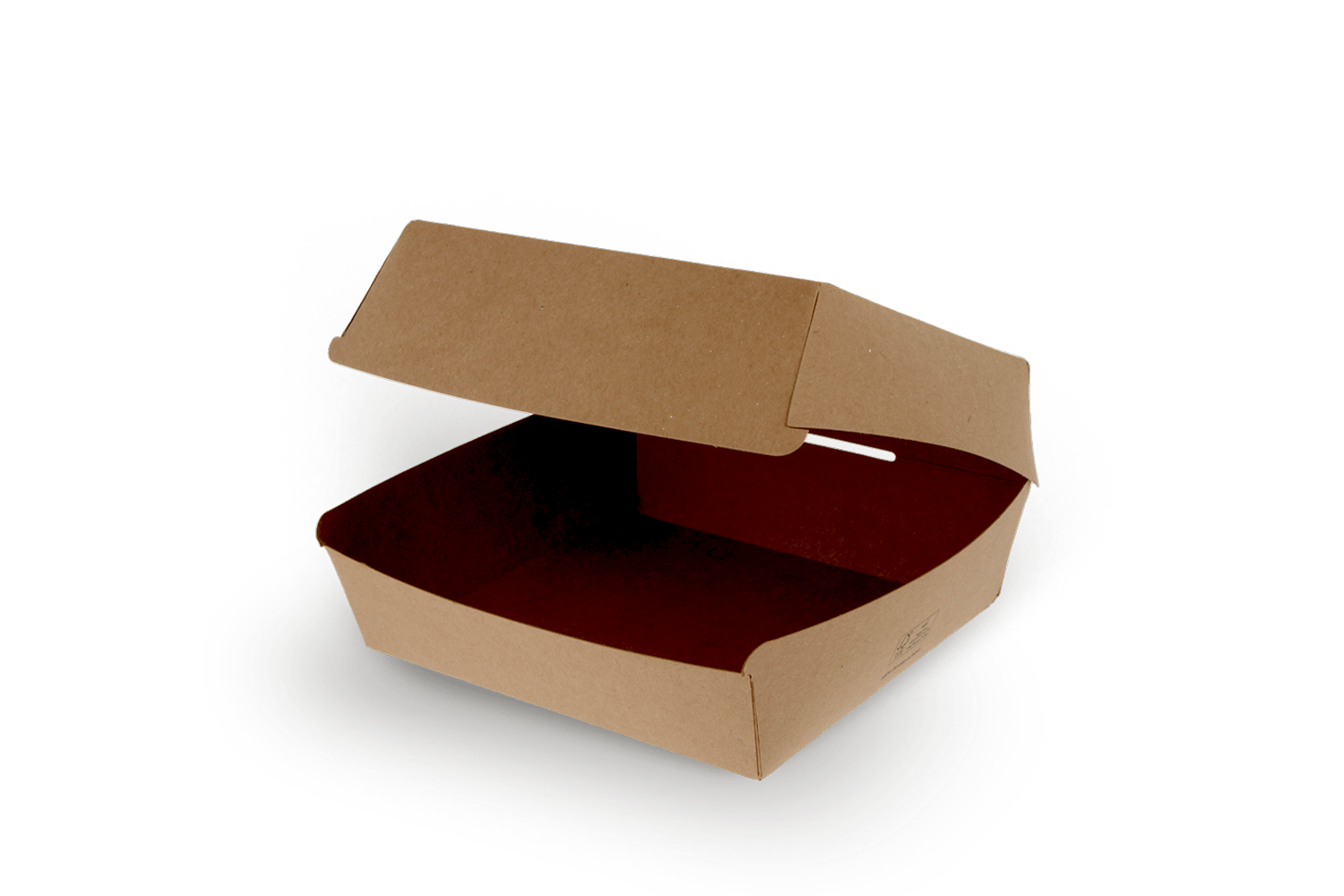 Menubox / Hamburgerbak Extra Groot FSC®Mix kraft BIO