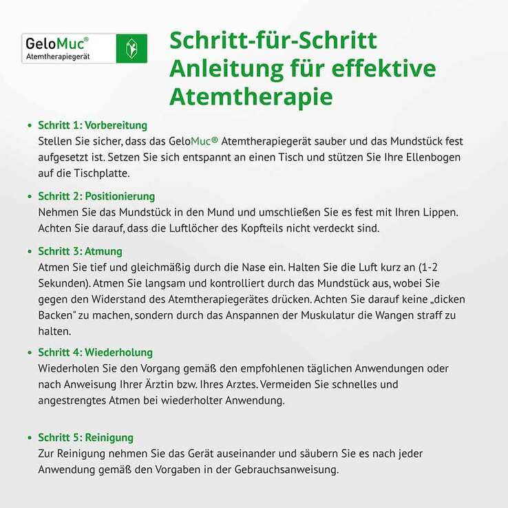 GeloMuc® Atemtherapiegerät, 1 St