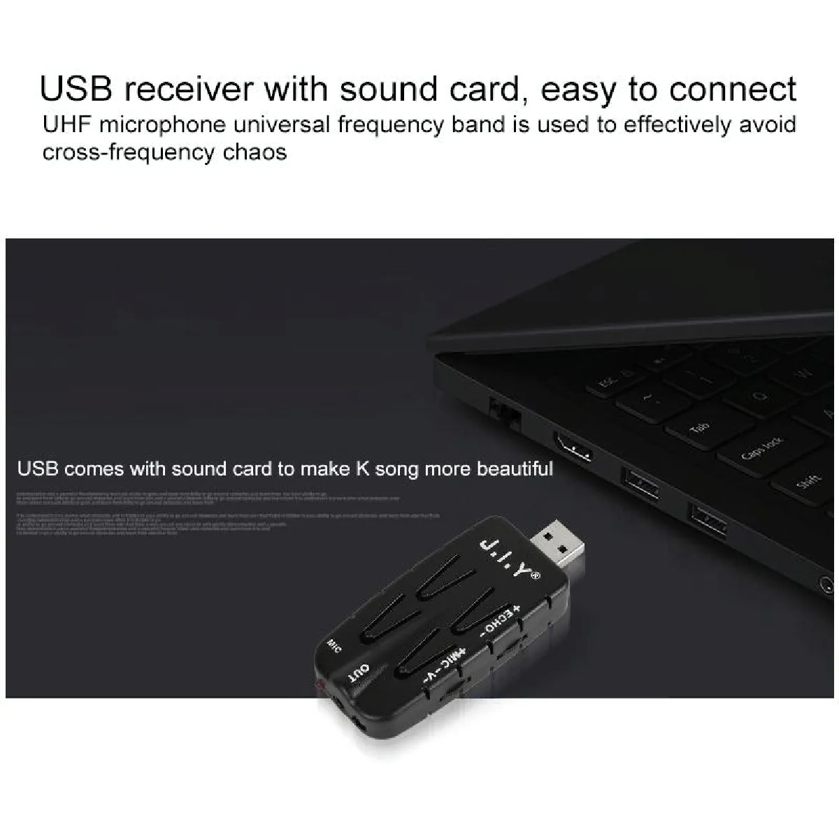Yonis Microphone Sans Fil USB TV PC