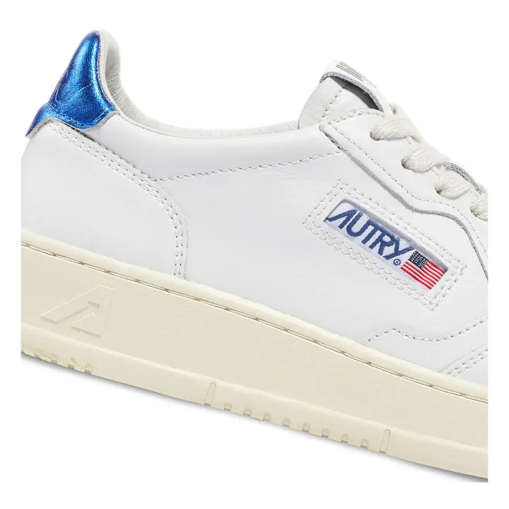 Autry Baskets Medalist Low Cuir | Bleu