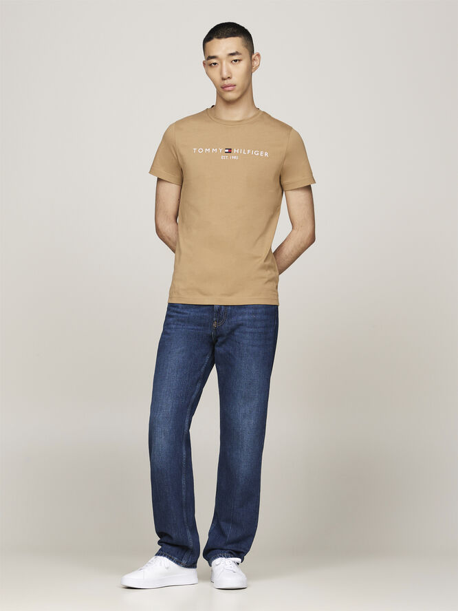 Tommy Hilfiger TOMMY LOGO TEE Safari canvas