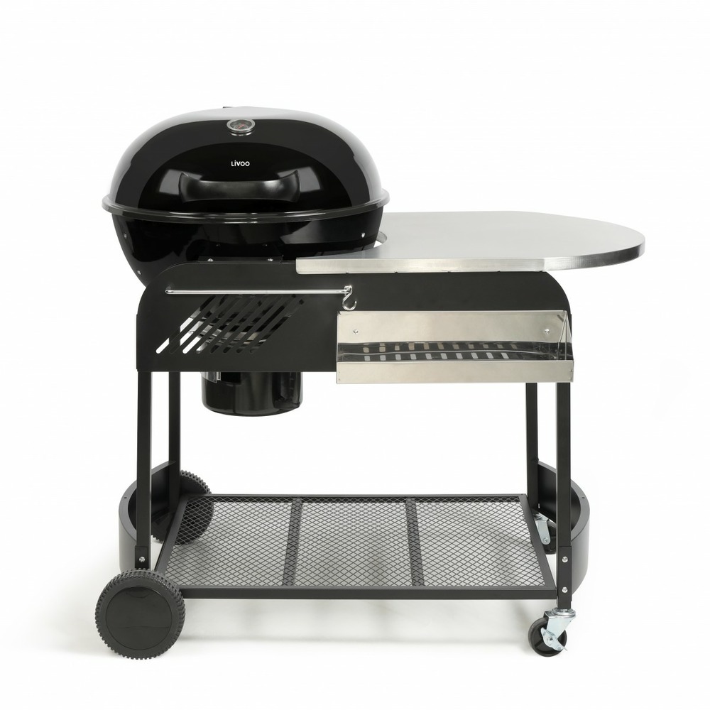 Barbecue à charbon avec desserte