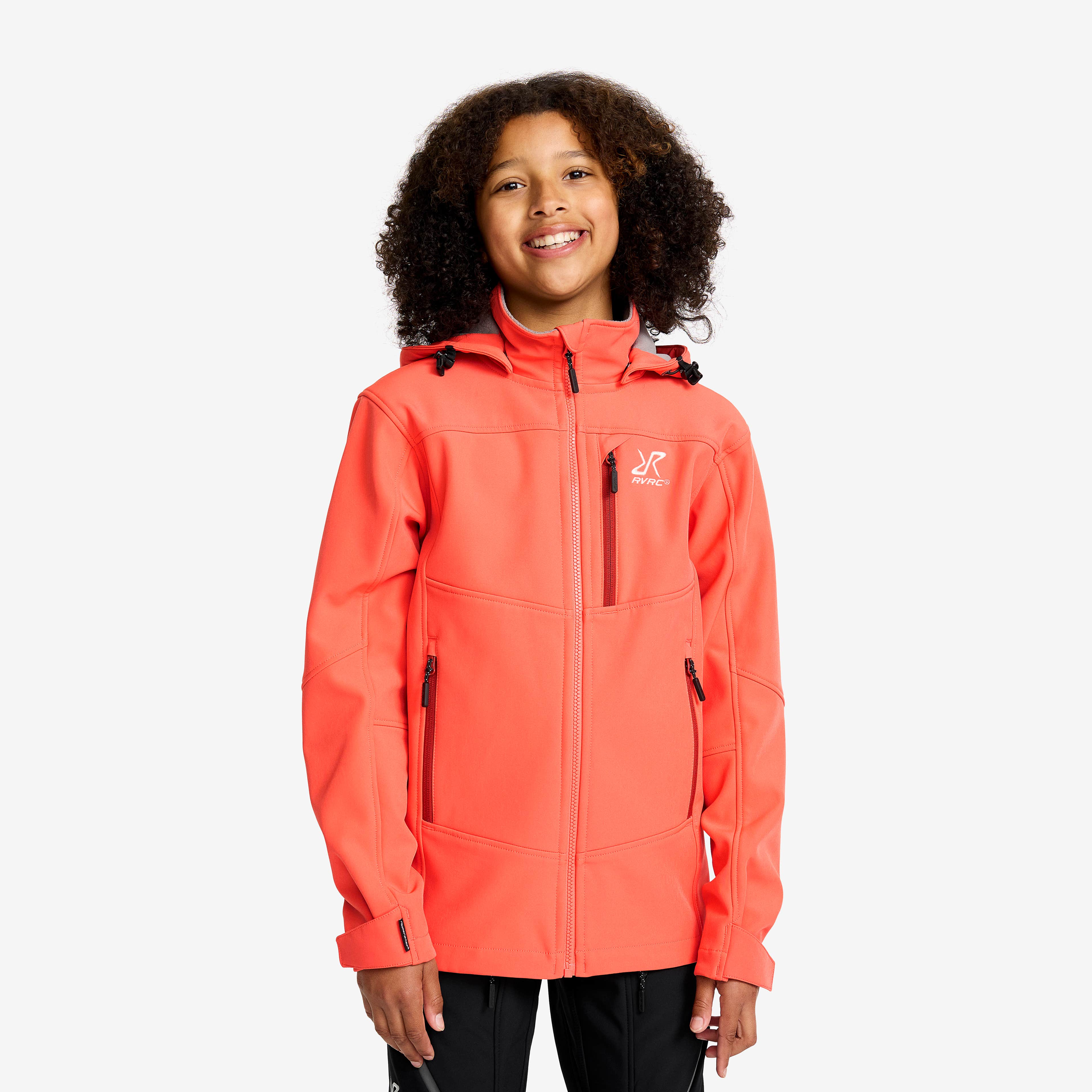 Hiball Softshell Jacket Teens Hot Coral