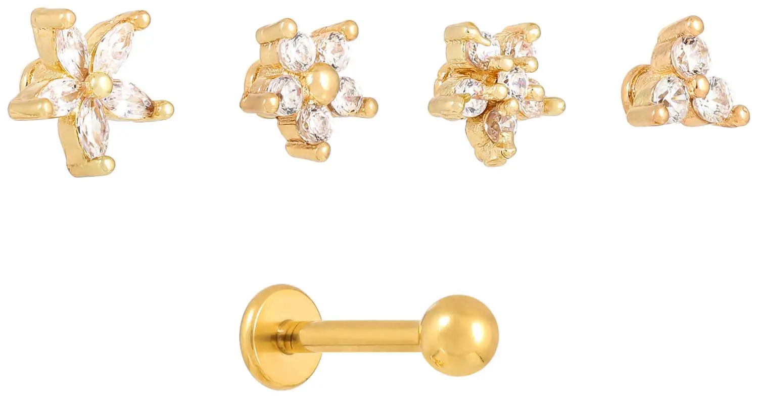 Piercing-Set - Golden Blossoms