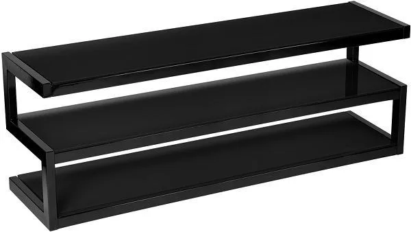 NorStone Esse 140 noir satiné verres noirs Meubles TV