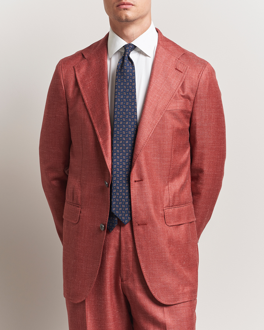 Oscar Jacobson Fellow EVO Wool/Silk/Linen Blazer Red