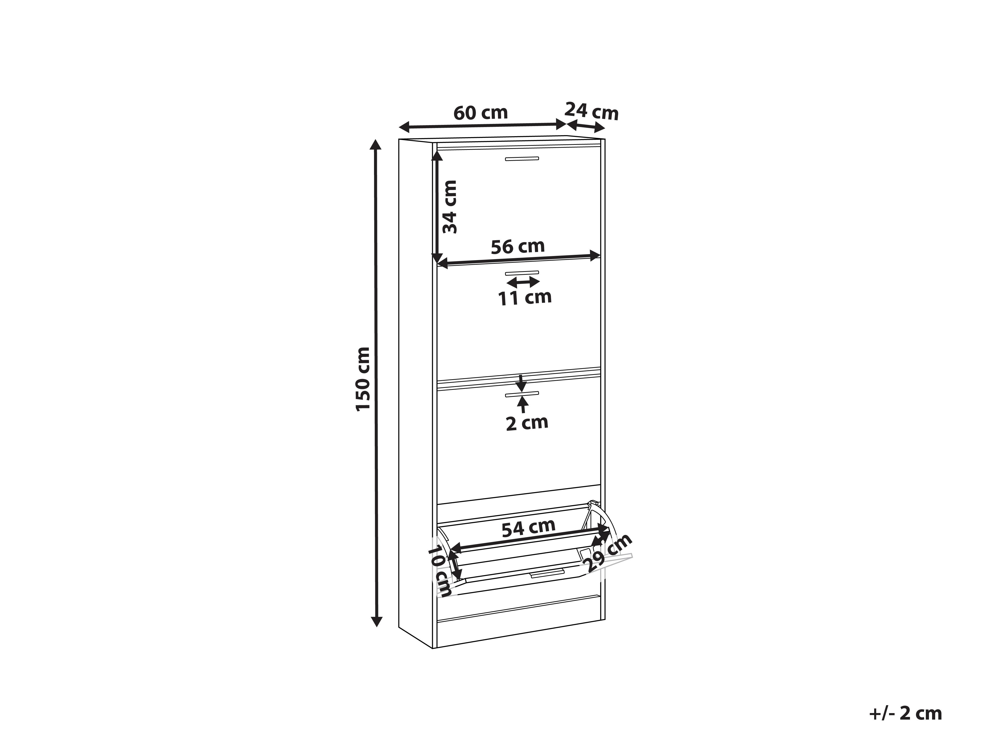 Schoenenkast BOWRAL Lichtbruin